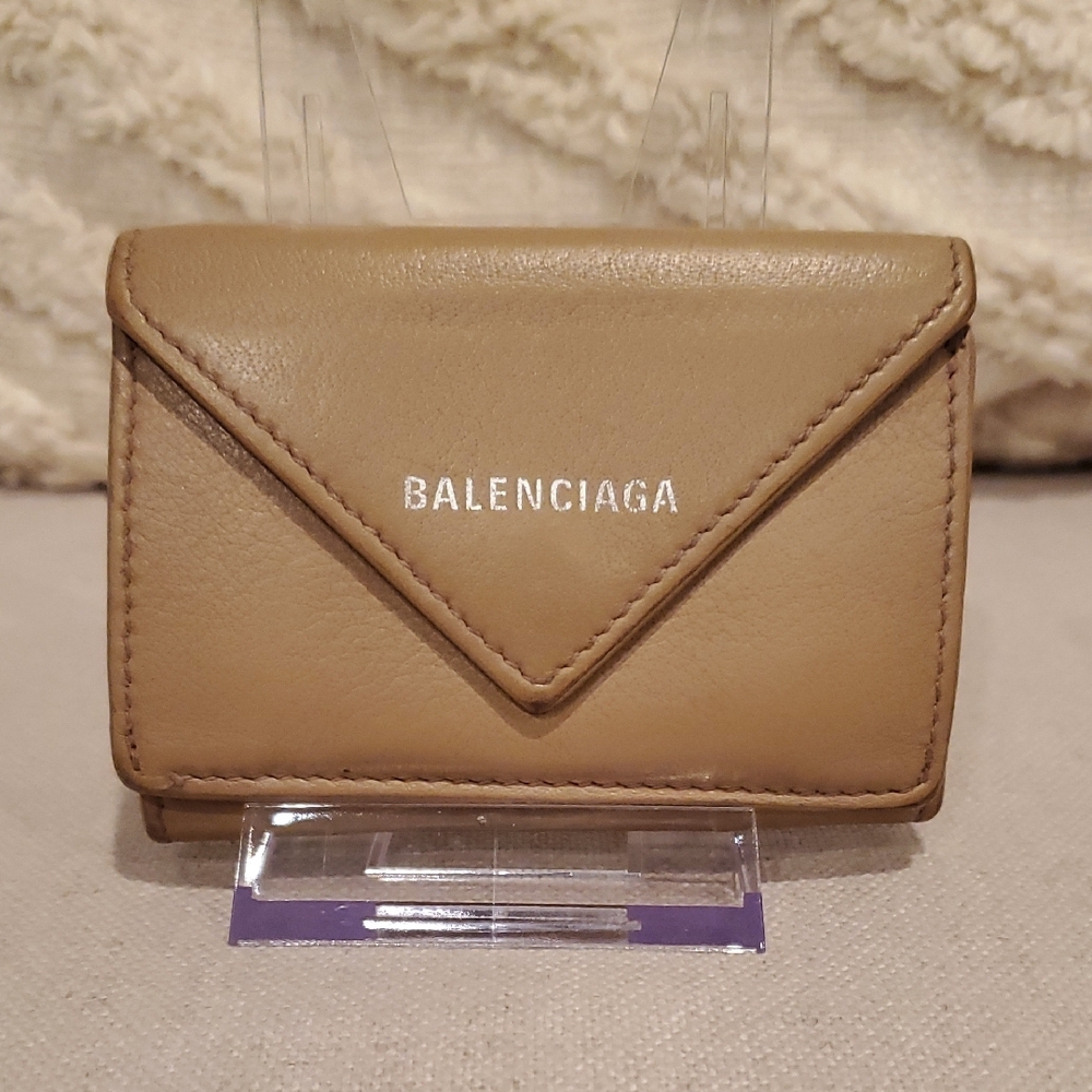 Balenciaga Papier Mini Leather Wallet